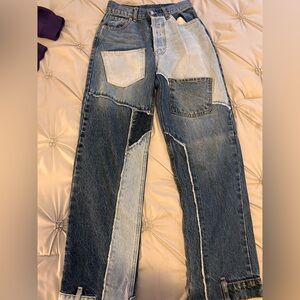 REVICE PATCH DENIM JEANS